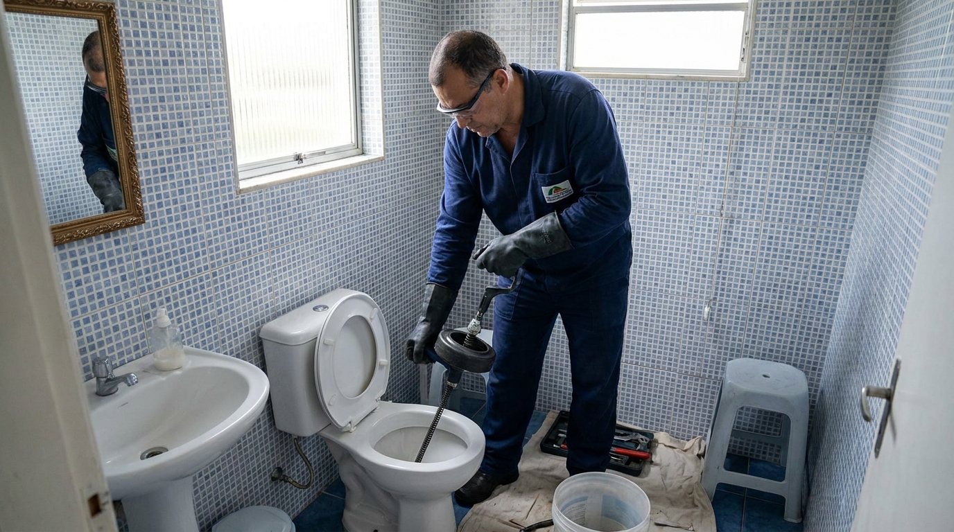 Desentupimento de vaso profissional em Novo Hamburgo‑RS