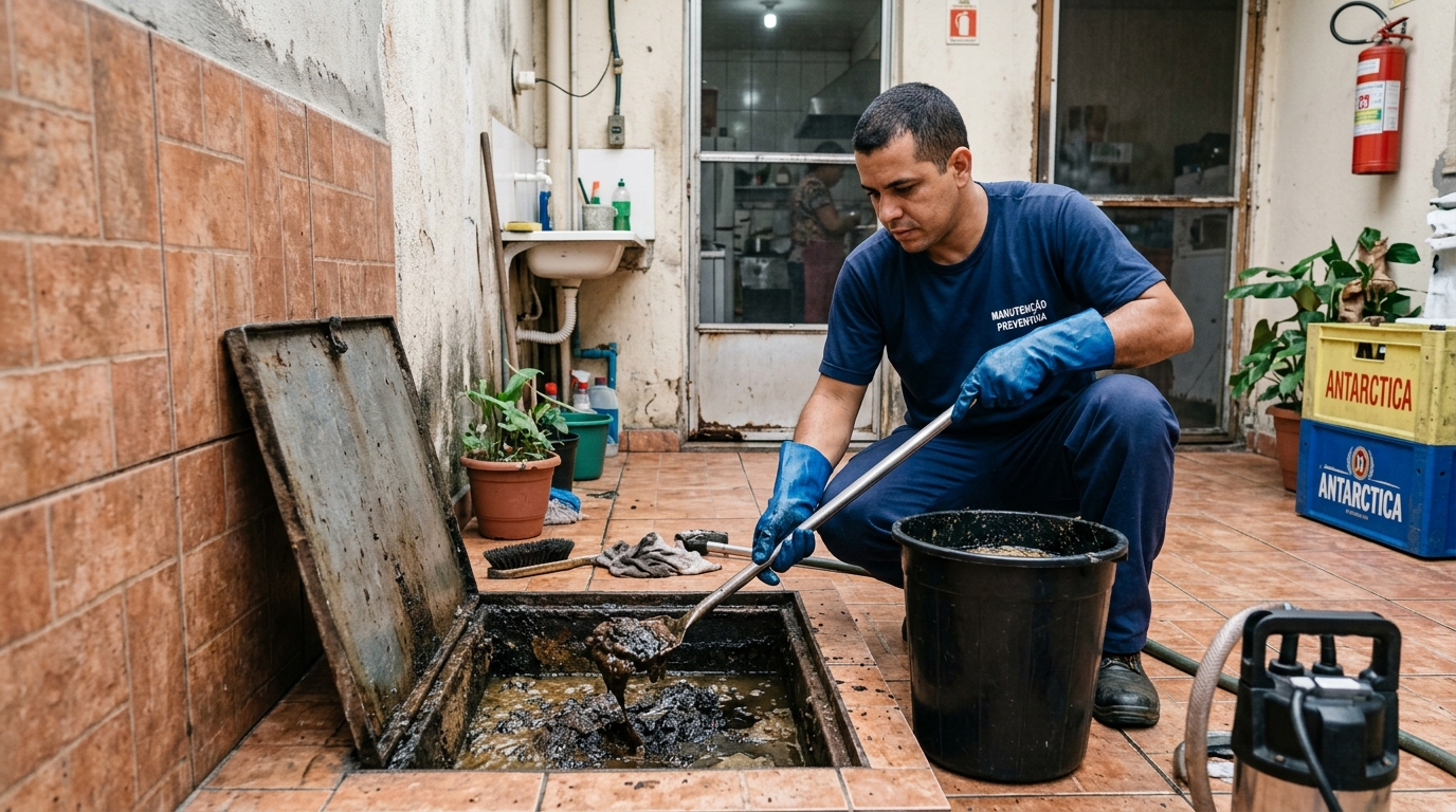 Limpeza de Caixa de Gordura perto de mim em Novo Hamburgo‑RS