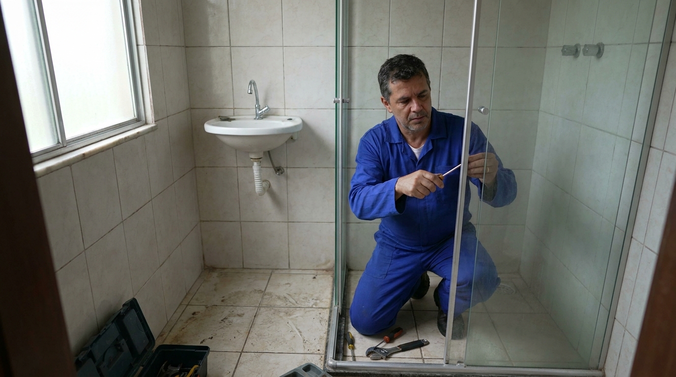 Reparo de box de vidro em Novo Hamburgo‑RS